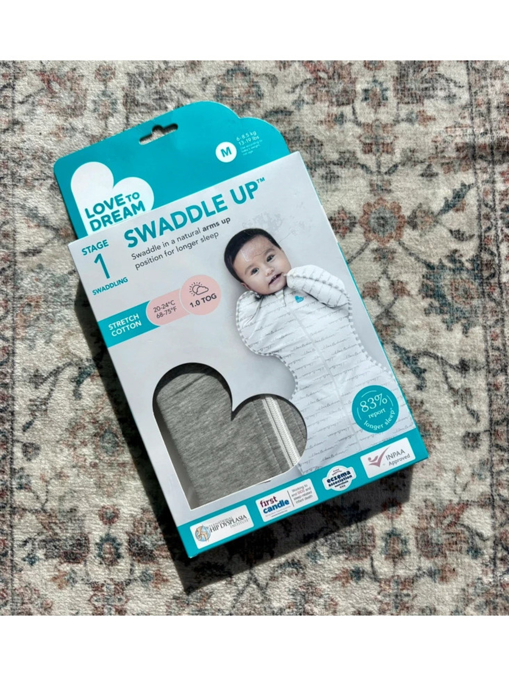 Halo Love to Dream Swaddle Size M Stage 1 in Gray